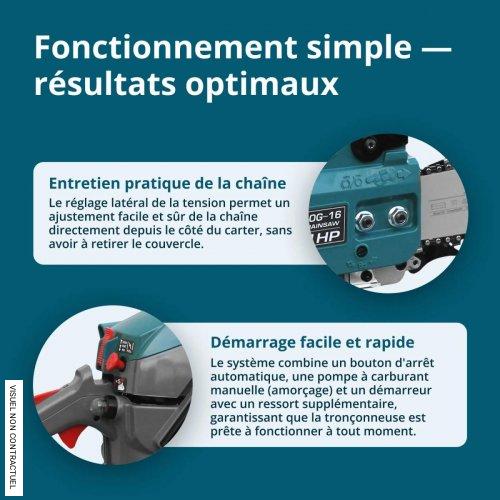 Tronçonneuse à essence KS CS20G-16 - KÖNNER & SÖHNEN - Image 4