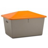 Bac à sel PFV 700 litres sans ouverture d'écoulement - Pour sable, sel, granulats, absorbant - CEMO
