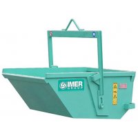 Benne à terre 500 l auto-basculante A-50 D à palonnier rabattable - IMER