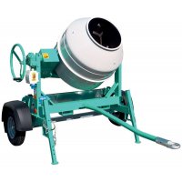 Bétonnière électrique monophasé tractable 345 litres S 350 R avec cuve en acier - IMER