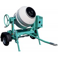 Bétonnière thermique tractable 345 litres S 350 R avec cuve en acier - Moteur HONDA - IMER