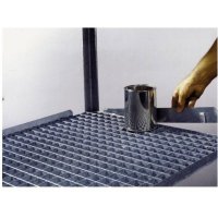 Bordures (4 pièces), galvanisées à emboîter sur les bords du caillebotis - CEMO