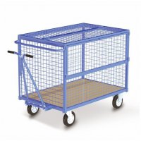 Chariot Container avec poignée manuelle 500kg - PLANORGA
