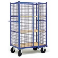 Chariots pré-composés grillagés avec portes - PLANORGA
