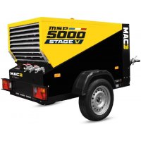 Compresseur de chantier diesel sur remorque MSP 5000 STAGE V sur essieu - MAC3