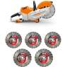 Découpeuse à batterie TSA 230 avec 5 disques diamants MXE Ø 230 mm - STIHL - Image 1