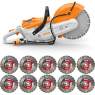Découpeuse à batterie TSA 300 avec 10 disques diamants MXE Ø 300 mm - STIHL - Image 1