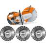 Découpeuse thermique TS 420 avec 3 disques diamants LM88 Ø 350 mm - STIHL - Image 1