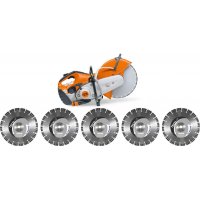 Découpeuse thermique TS 420 avec 5 disques diamants LM88 Ø 350 mm - STIHL