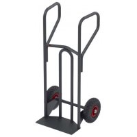 Diable lourd 400 kg avec poignées fermées et roues gonflées - MANUEST