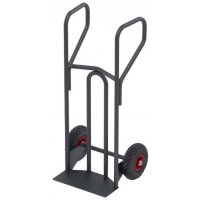 Diable standard poignées fermées 250 kg avec pelle/bavette et roues increvables - PLANORGA