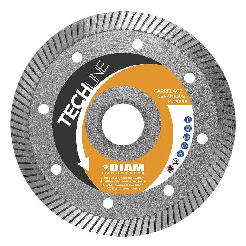 Disque Diamant à Lamelles 115 Mm Grain 120 - Pour Ponçage Finition Carrelage, Pierre, Béton - 7