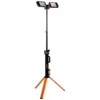 Éclairage de chantier télescopique sur trépied avec 2 têtes orientables - MONDELIN