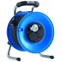 Enrouleur prolongateur électrique IP44 - Longueur 25 mètres - 3 prises - MONDELIN