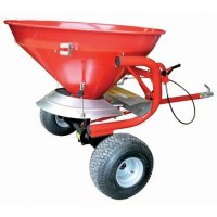 Épandeur 420 litres trainé avec châssis et trémie acier SW400 - Convient pour sel, sable, granulats, semences - CEMO