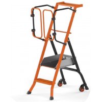 Escabeau aluminium sécurisé PIRL GARDIA 50 cm - MONDELIN