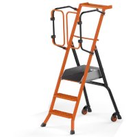 Escabeau aluminium sécurisé PIRL GARDIA 70 cm - MONDELIN