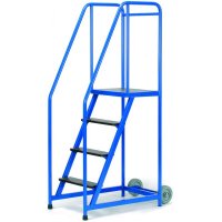Escabeau mobile étroit ''Passe-partout'' 4 marches - PLANORGA