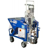 Machine à projeter à malaxage continu triphasée MIXPRO 50 Plâtre complète - EUROMAIR