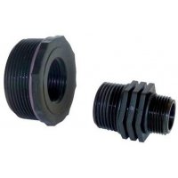 Mamelon réduit fileté en polypropylène 2" x 3/4" - 2 pièces - CEMO