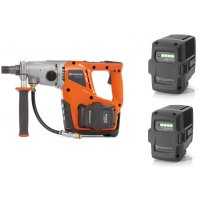 Moteur de forage électrique portatif sur batterie DM 540i + Kit 2 x batterie BLi 300 - HUSQVARNA