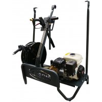 Nettoyeur haute pression BOOSTIBC thermique débit 10 l/min sans cuve avec enrouleur - Flexible 20 m - RENSON