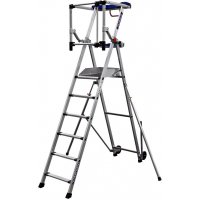 Plate-forme individuelle roulante avec stabilisateurs PERFORM 6 marches - DUARIB