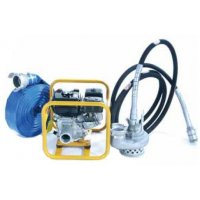 Pompe complète à câble pour chantier - Moteur essence Honda GX160 - Version 20 m - PACLITE