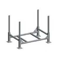 Rack de stockage démontable en acier galvanisé pour poteaux - DUARIB