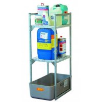 Rayonnage 120 avec caillebotis pour petits récipients et bac - Pour huiles, lubrifiants - CEMO