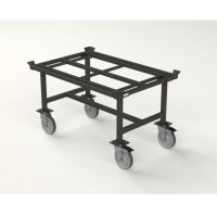 Rouleurs bois avec réhausse et coins 500 Kg - PLANORGA