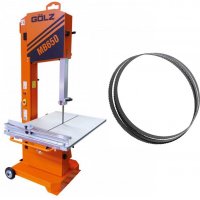 Scie à brique à ruban MB650 profondeur de coupe 650 mm + 1 ruban WIDA4150x27 spécial béton cellulaire - GOLZ