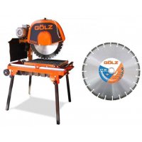 Scie électrique 230 V à briques sur table BS600 + 1 disque CT30 Ø 600 mm - GOLZ