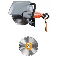 Scie électrique circulaire HS400S coupe sous arrosage ou à sec + 1 disque TS40GX Ø 400 mm - GOLZ