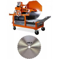 Scie électrique triphasée de maçon BS1000 + 1 disque BS30 Ø 1 000 mm - GOLZ
