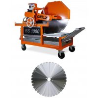 Scie électrique triphasée de maçon BS1000 + 1 disque BS30 Ø 1 000 mm - GOLZ