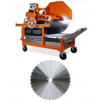 Scie électrique triphasée de maçon BS1000 + 1 disque BS30 Ø 900 mm - GOLZ