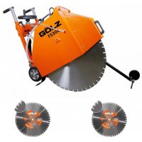 Scie à sol triphasée FS30E 11 kW + 1 disque CS21 Ø 600 mm et 1 disque CS21 Ø 800 mm - GOLZ