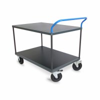 Servantes 2 plateaux bois caoutchouc + anti-dérapant 500 Kg - PLANORGA