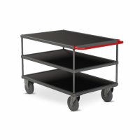 Servantes 3 plateaux Tôlé + caoutchouc antidérapant 500 Kg ou 650 Kg - PLANORGA