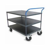 Servantes 3 plateaux Tôlés + Caoutchouc antidérapant 500 Kg - PLANORGA